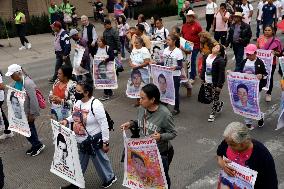 Demontration For 125th Global Action For Ayotzinapa