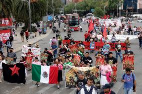 Demontration For 125th Global Action For Ayotzinapa