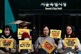 Activists Demand Rights For Migrant Domestic Care Workers In Seoul