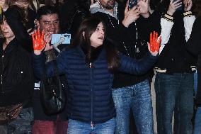 Fronte Animalista Protests Fendi at Milan Fashion Week