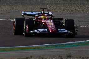 Charles Leclerc And Lewis Hamilton Test For Ferrari