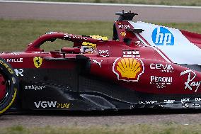 Charles Leclerc And Lewis Hamilton Test For Ferrari