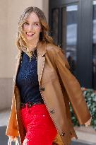 MFW - Maya Thurman-Hawke And Christian Lee Hutson Leaving Their Hotel