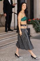 MFW - Charli D Amelio Leaving Their Hotel