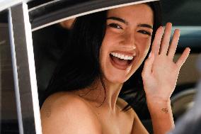 MFW - Charli D Amelio Leaving Their Hotel