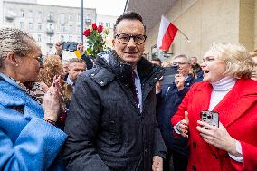 Former Prime Minister Mateusz Morawiecki In The Prosecutor’s Office