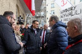 Former Prime Minister Mateusz Morawiecki In The Prosecutor’s Office