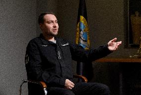 Kyrylo Budanov gives interview to Ukrinform
