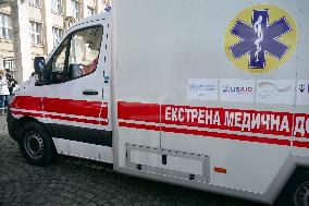 Zakarpattia receives new ambulances for emergency medical care