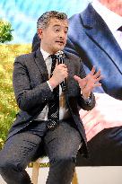 Karine Le Marchand and Gerald Darmanin at Agricultural Show - Paris