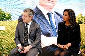 Karine Le Marchand and Gerald Darmanin at Agricultural Show - Paris