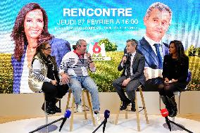 Karine Le Marchand and Gerald Darmanin at Agricultural Show - Paris