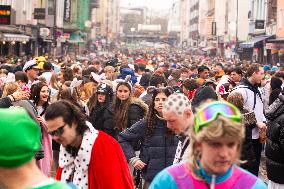 Women's Carnival Day In Zuelpicher Platz In Cologne