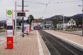 Tram Station Freiburg Trade Fair