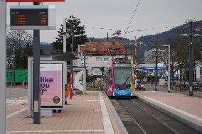 Tram Station Freiburg Trade Fair