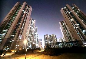 Country Garden Residential Night Scene in Binzhou