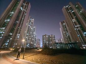 Country Garden Residential Night Scene in Binzhou