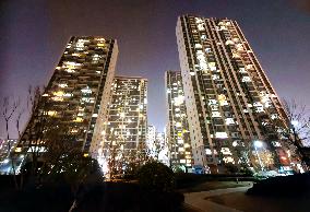 Country Garden Residential Night Scene in Binzhou