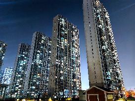 Country Garden Residential Night Scene in Binzhou