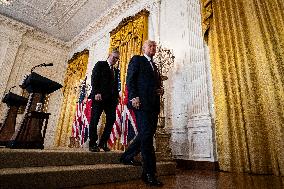 Trump and Starmer of the UK Joint Press Conference