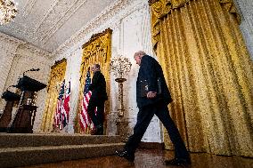 Trump and Starmer of the UK Joint Press Conference