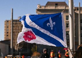 Franco-Albertan Flag Raised For Alberta Francophonie Month