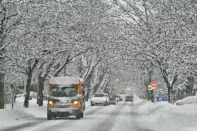 Heavy Snow Falling In Toronto, Canada