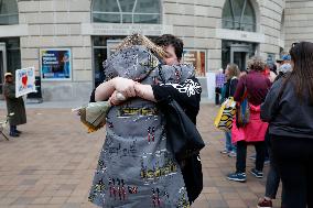 USAID Employees Collect Belongings After Mass Layoff In Washington DC