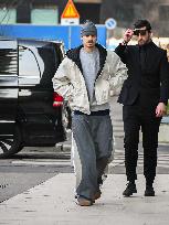 MFW - Romeo Beckham at Palazzo Parigi