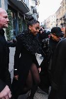 MFW - Normani arrives at Blumarine Fashion Show