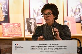 Sponsorship agreement between Marc Ladreit de Lacharriere and Quai Branly museum in Paris - FA