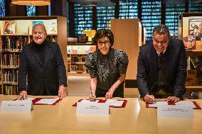 Sponsorship agreement between Marc Ladreit de Lacharriere and Quai Branly museum in Paris - FA