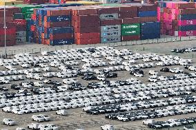 China Automobile Export Volume Ranks First in The World