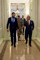 King Of Jordan Receives Syrian President Al Sharaa - Amman