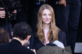 MFW - Hunter Schafer Arrives At Prada