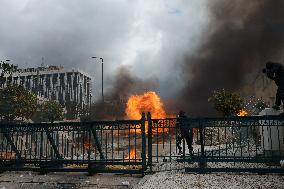 Protest On Anniversary Of Deadly Train Crash In Greece