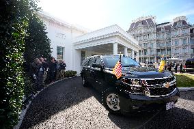 Volodymyr Zelensky leaves White House - Washington