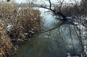 Ice fishing in Dnipro