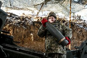 Work of 44th Brigades artillery unit in Zaporizhzhia sector