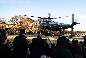 President Donald J Trump  Departs The White House