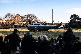 President Donald J Trump  Departs The White House