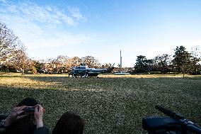 President Donald J Trump  Departs The White House