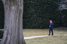 President Donald J Trump  Departs The White House