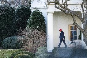 President Donald J Trump  Departs The White House