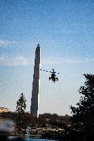 President Donald J Trump  Departs The White House