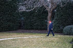 President Donald J Trump  Departs The White House