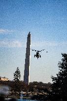 President Donald J Trump  Departs The White House