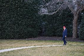 President Donald J Trump  Departs The White House