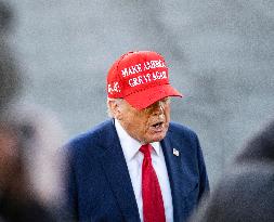 President Donald J Trump  Departs The White House