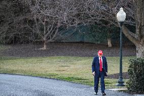 President Donald J Trump  Departs The White House